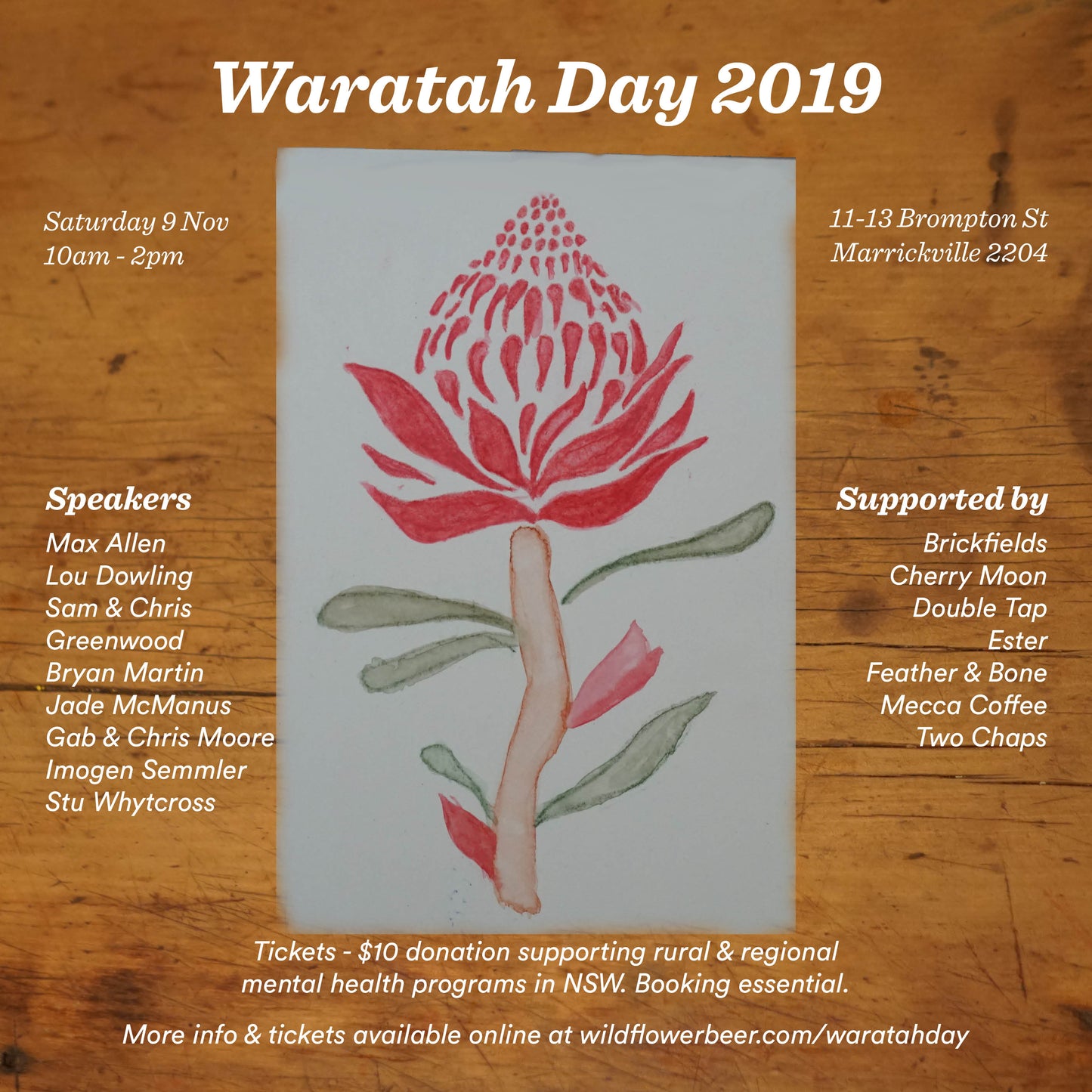 Waratah Day Ticket (Donation)